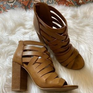 Brown Strappy Heels
